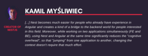 Kamil Myśliwiec o NestJS