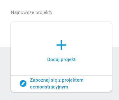 Dodaj projekt - firebase
