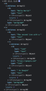 Output for the quill.js example.