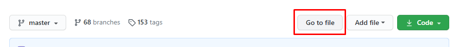 Click on the Go to file button