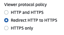 Screenshot of changing the Viewer protocol policy