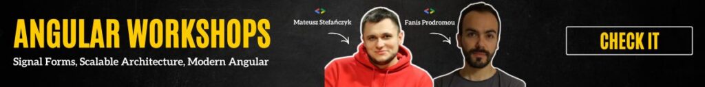 angular workshops for developers: signal forms, scalable architecture, modern angular, led by GDEs