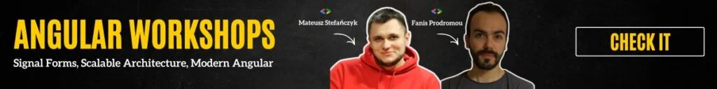 angular workshops for developers: signal forms, scalable architecture, modern angular, led by GDEs